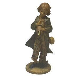 Pellegrini Nativity Musician  Horn Italy PF Christmas Vintage